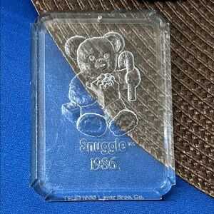 🖤Vintage Snuggle 1986 Clear Plastic ornament